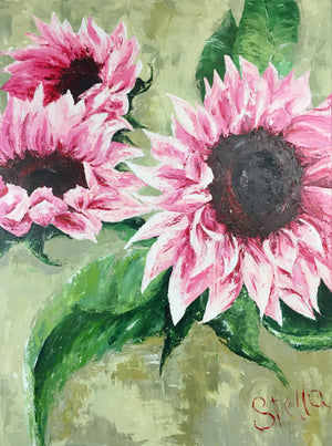 PINK  SUNFLOWERS